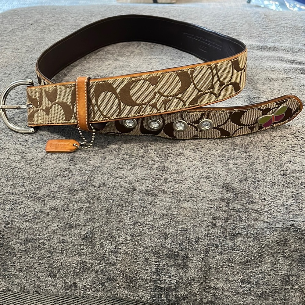 Coach belt tan 40inches long